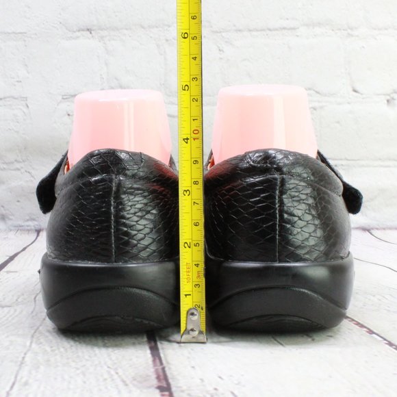 ALEGRIA Kaitlyn Black Snake Skin Texture Embossed Shoes US 9.5-10 / 40 - Picture 8 of 9